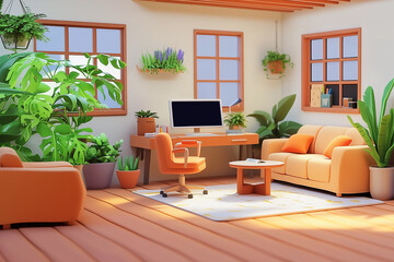 Fototapeta premium modern living room