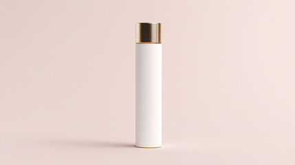 White cream cosmetic tube with simple elegant design