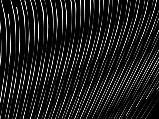 Abstract art geometric background with abstract 3d black white stripes pattern. Black and white optical illusion with waves and transitions.