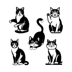  Cat vector icon. web design. animals symbol logo illustration