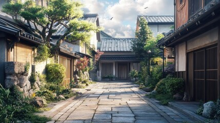 Naklejka premium ãããããªæ¸å»ºã¦ã®å®¶ã®å¤è¦³ï¼æ­£é¢ï¼