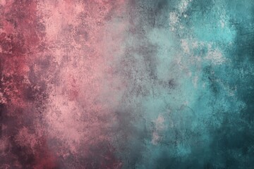 Obraz premium Elegant distressed colorful aged style showcasing rose brown, teal blue, and slate gray tones. Textured background providing space for text or visuals, ideal for postcards or posters