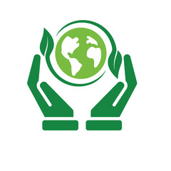sustainable icon. save sustainably. with reuse, recycling, renewal for carbon reduction, net zero, green energy. simple design style. vector illustration
