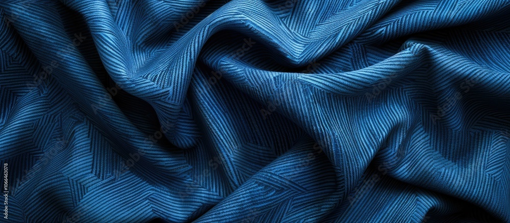 Poster blue felt fabric background with a white vignette perfect for any design with a copy space image