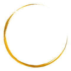 Aesthetic gold circle frame