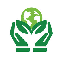 sustainable icon. save sustainably. with reuse, recycling, renewal for carbon reduction, net zero, green energy. simple design style. vector illustration