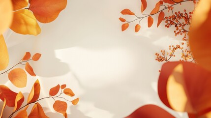 A creative digital invitation for a virtual Thanksgiving event, incorporating autumn colors and graphics