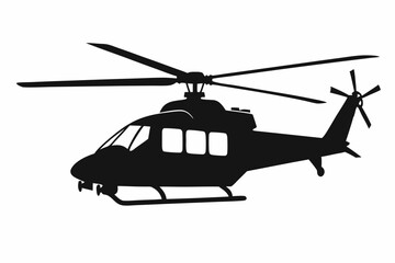 helicopter silhouette vector illustration design