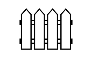 fence, picket wood outline, silhouette fence panel, wooden fence clip art