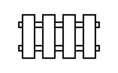 fence, picket wood outline, silhouette fence panel, wooden fence clip art