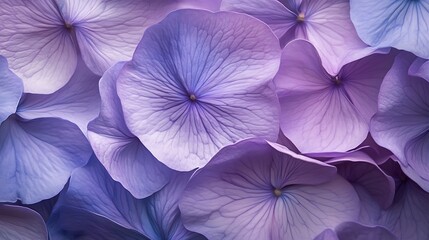 Close-up of Delicate Purple Flower Petals