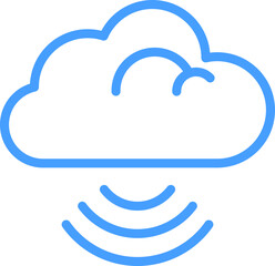 Cloud Tech Icon Line
