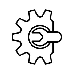 Automotive workshop icon or Automotive workshop symbol vector isolated. Automotive workshop icon for apps, websites, print design, and more about