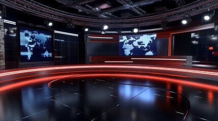 Background of world news program. 