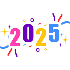 New Year 2025 Typography