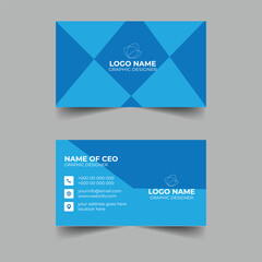 Naklejka premium Modern Creative Corporate Business Card Design