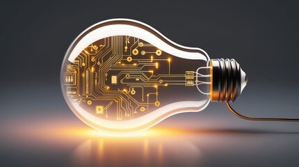 Transparent glass blub light network nodes and threads generating soft light