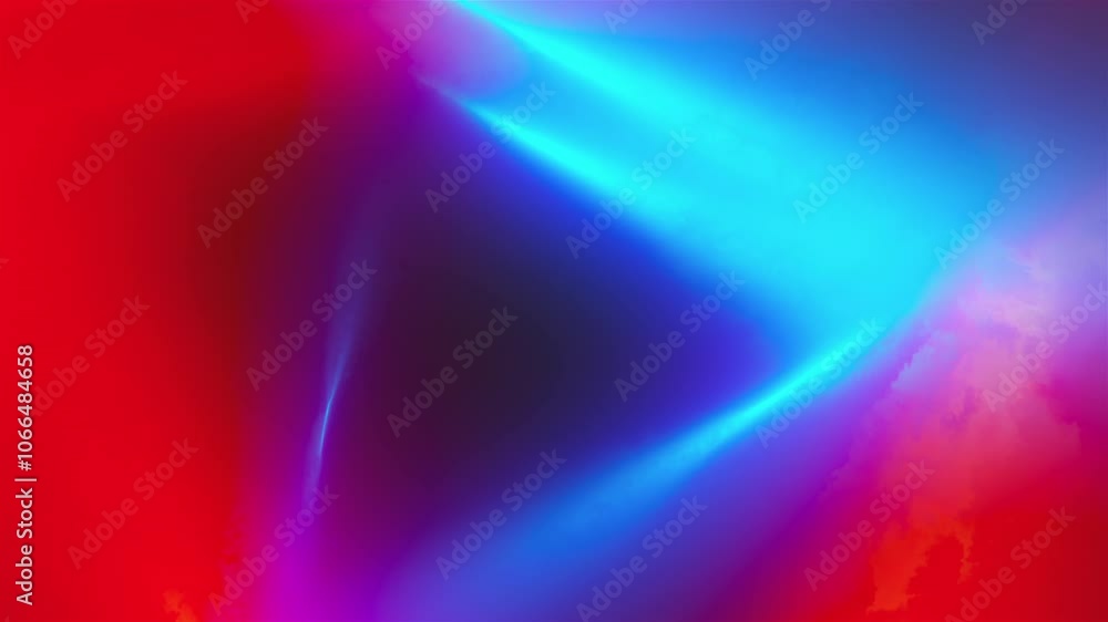 Poster neon tunnel with shapes. computer generated 3d render