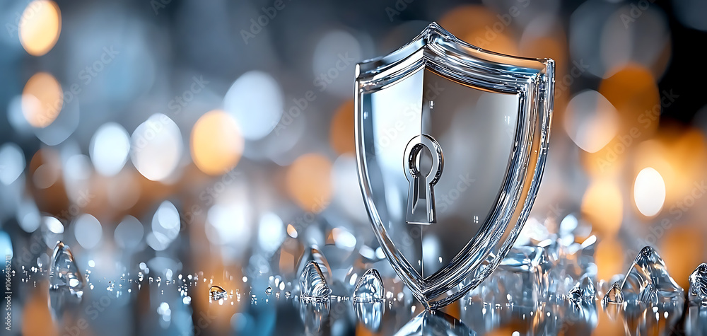 Poster enhance cyber threat monitoring with advanced shield and lock techniques for optimal security soluti