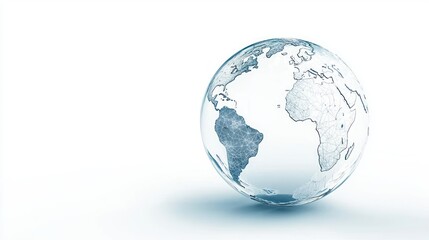 Fototapeta premium Explore global business opportunities through digital connectivity