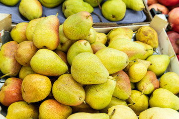green freshness fruit agriculture healthy background fresh vegetarian ripe diet organic pear food