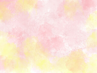 黄色とピンクの水彩背景