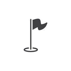 Competition flag vector icon