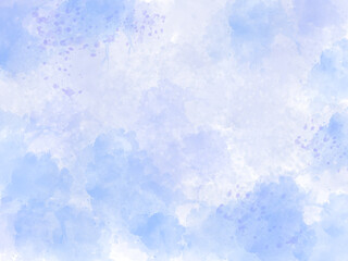 青色の水彩背景