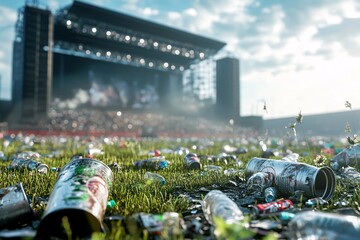 The Aftermath of a Concert: A Stark Reminder of Environmental Waste