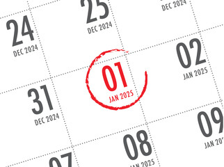 2025 Closeup Calendar