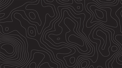 topographic map line pattern background outdoor travel gps landscape outline banner