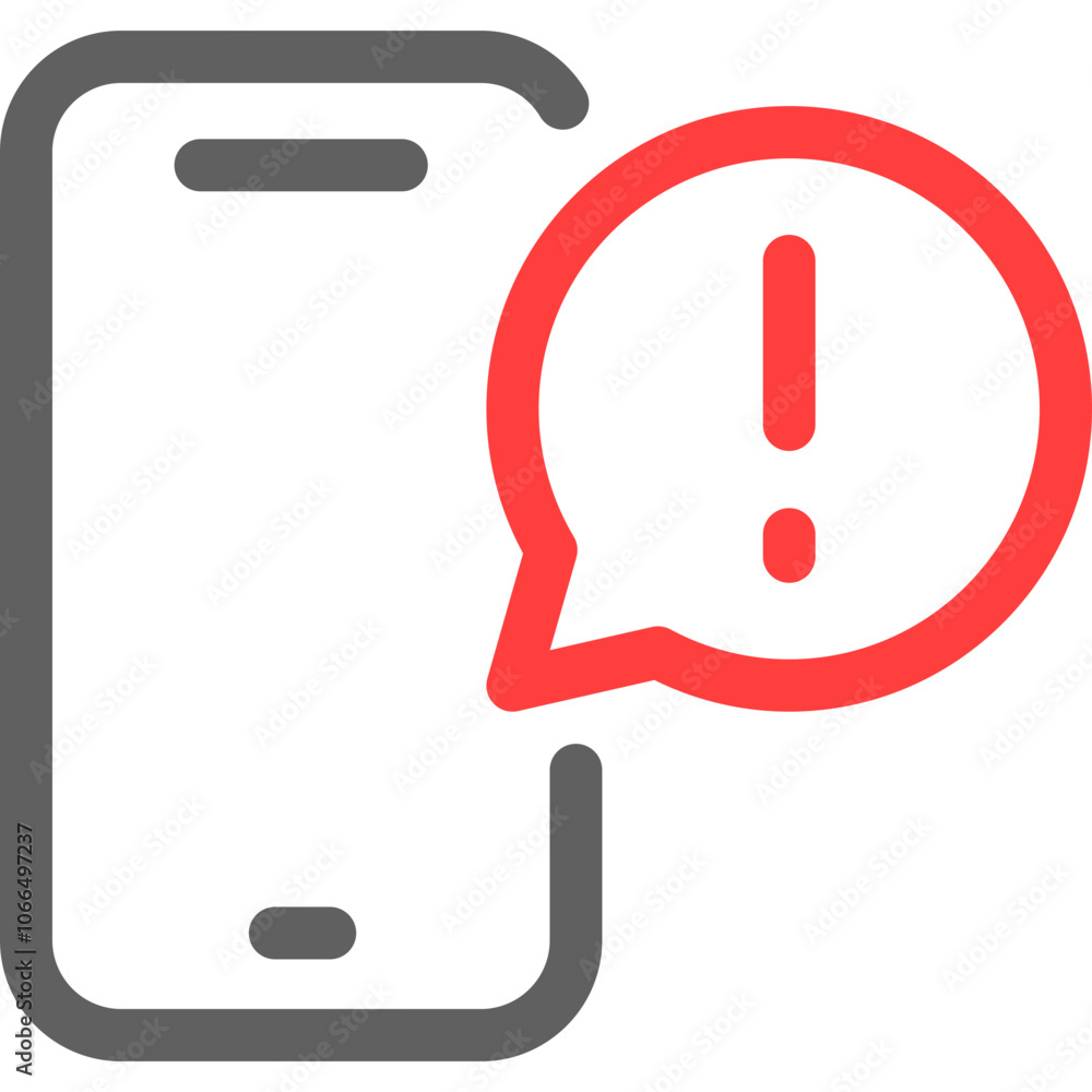 Aufkleber alert notification on a smartphone indicating an important message received during the day