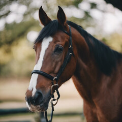 Obraz premium Horse Photograph Closeup