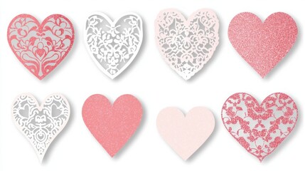 Colorful Heart Shapes for Decorative Purposes