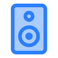 Speaker icon. speaker, sound, music, audio, loudspeaker, studio, electronic, woofer, device, song. Vector icon illustration