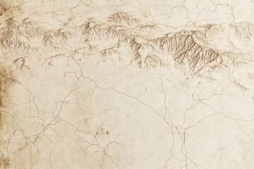 Obraz premium Aerial View of a Mountain Range: Topographic Map Art