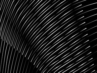 Abstract art geometric background with abstract 3d black white stripes pattern. Black and white optical illusion with waves and transitions.