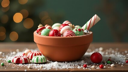 Clay pot of candy, Christmas Eve 