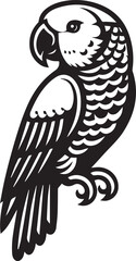 simple parrot vector