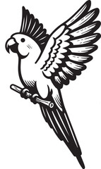 simple parrot vector