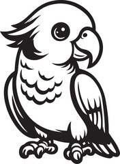 simple parrot vector