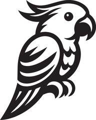 simple parrot vector