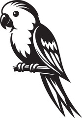 simple parrot vector