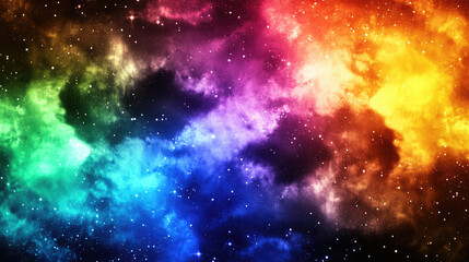 Naklejka premium Colorful Galaxy, Nebula, and Cosmos, A Stunning Supernova Wallpaper for Astronomy Lovers