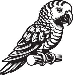 simple parrot vector