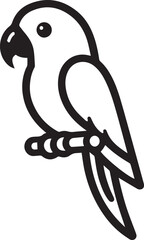 simple parrot vector