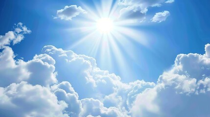 Soothing Healing Blue Sky and White Clouds: A Sanctuary of Serenity