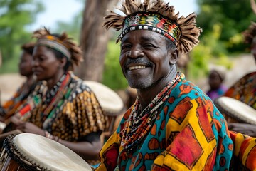 Fototapeta premium Bemba community gathering