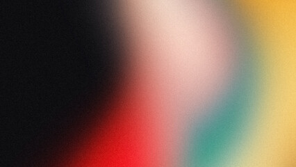 Vibrant colors grainy gradient background. Abstract dark red blue orange colour noisy gradient texture, wave shaped, color flow, website header design, cover, poster, banner