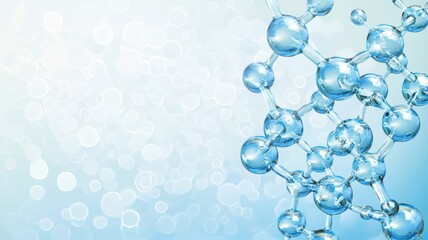 Energized Molecules in Motion and Technology Illustration